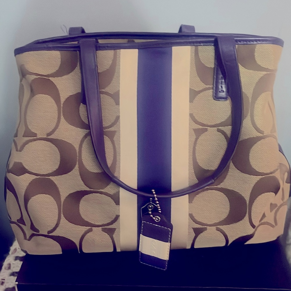 Coach purse with original satin bag.